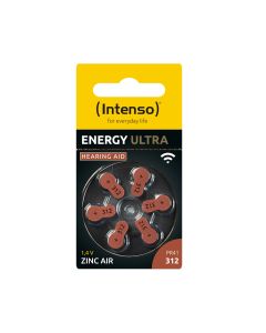 Intenso Str. 312 (A312) høreapparatbatterier - 6 stk.