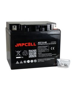 Japcell JCC12-45 AGM forbruksbatteri for f.eks. elektriske scootere/hyttescootere osv.