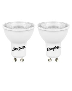 Energizer GU10 LED-pære 4,2W (345lm), 3000K, varmhvit, 2 stk.