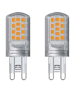 Energizer G9 LED-pære 4,2W (470lm), 2700K, varmhvit, 2 stk.