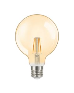 Energizer E27 LED-pære GOLD, G95, 5W (550lm), 2200K, varm hvit