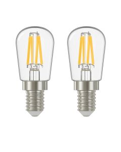 Energizer E14 LED glødepære 2W (240lm), 3000K, varmhvit, 2stk