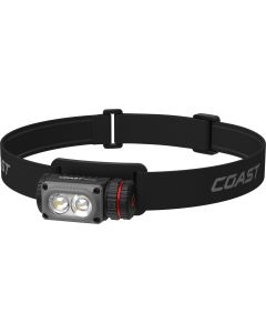 Coast WPH20R vanntett oppladbar hodelykt, lettvekt og magnet, 2000 lumen
