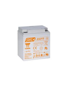 Yuasa SWL+850-12FR Blybatteri (Flammehemmende boks)