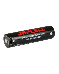 JAPCELL® 18650 oppladbart Li-ION-batteri - 3500 mAh med USB-C-kontakt