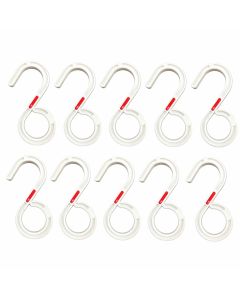 10 solide S-kroker for LED-strips, lyskjeder og kabler