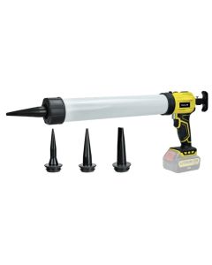 Tetningsmassepistol for DeWalt 18V batteri uten batteri og lader - 600 ml (Mykt lim)