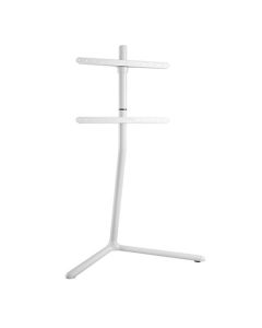 TV-gulvstativ V-fot, kabelfast, 49" - 70" - Hvit