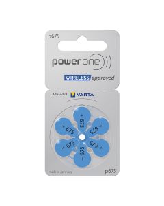 PowerOne P675 PR44 godkjente batterier til trådløse høreapparater – 6 stk.