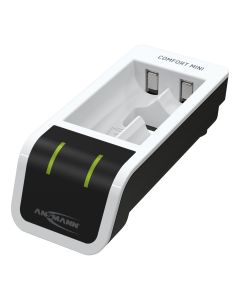 Anmann Comfort mini tilknyttet lader med USB -inngang til AA/AAA