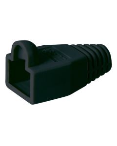 Stress reduserer hetten for RJ45 -kontakter, svart - 1 stk.