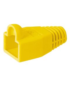 Stress reduserer hetten for RJ45 -kontakter, gul -orange - 1 stk.