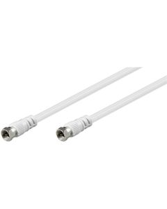 Sett kabel, hvit, 15m - f he -f han