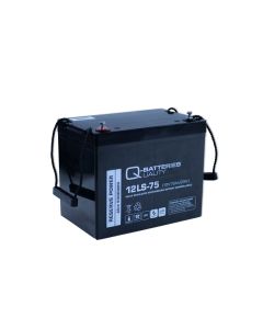 Q-Batteries 12LS-75 / 12V-75AH 10-års AGM-batteri