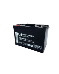Q-Batteries 12LS-90 / 12V-90AH 10-års AGM-batteri