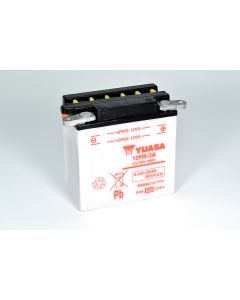 Yuasa 12N9-3A (uten syre) 12V batteri for motorsykkel