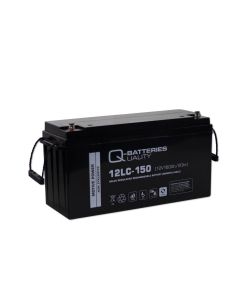 Q-Batteries 12LC-150 / 12V-160AH Deep Cycle AGM Battery (forbruksbatteri)
