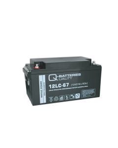 Q-Batteries 12LC-67 12V 67ah Deep Cycle AGM Battery (forbruksbatteri)
