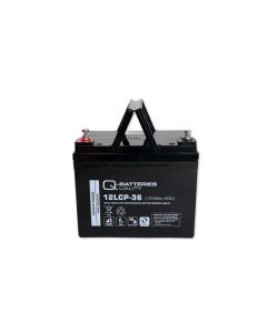 Q-Batteries 12LCP-36 12V 36AH DEEP CYCLE AGM Battery (forbruksbatteri)