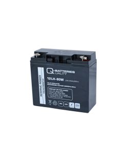 Q-Batteries 12LH-80W 12V 20AH High Current AGM UPS-batteri