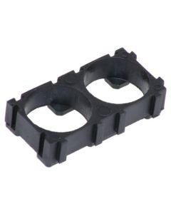 Batteriholder for 2 x 18650 batterier svart