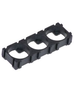 Batteriholder for 3 x 18650 svart