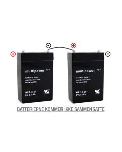 Multipower 12V 2.8ah (2 x 6v)