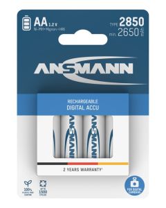 Anmann AA / R06 / Mignon (4 stykker) oppladbare batterier 2850 mAh