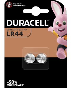 Duracell LR44 - alkalisk (2 stk)