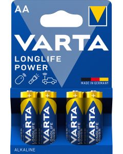 Varta Longlife Power AA / LR06 batterier (4 stykker)