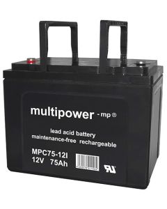 Multipower 12V - 75AH batteri for elektriske kjøretøyer