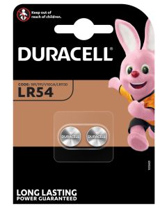 Duracell LR54 - alkalisk (2 stk)