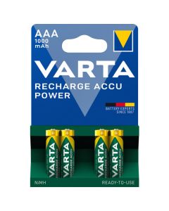 Varta AAA / R03 / Micro oppladbare batterier (4 stk) 1000 mAh