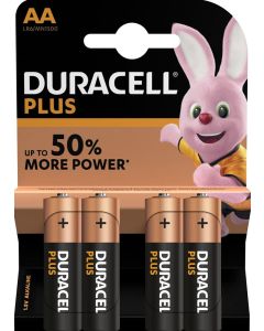 Duracell AA / LR06 pluss kraft (4 stykker)