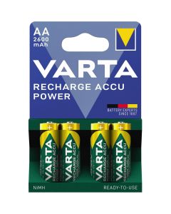 VARTA 2600 MAH AA / R06 / MIGNON Professional oppladbare batterier (4 stk)