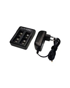 Ipowerus rask smart lader til 4 x 9v