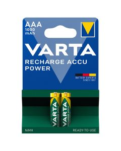 Varta Professional AAA / R03 / Micro oppladbare batterier (2 stk) 1000 mAh