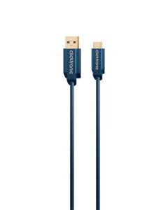 ClickTronic Casual USB-C kabel-2M til USB Type-A
