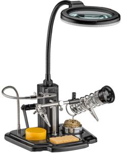 Loddehjelp med LED -lampe