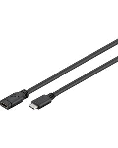 USB-C til USB-C-kabel, svart