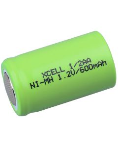 1/2 AA oppladbart batteri - 600 mAh