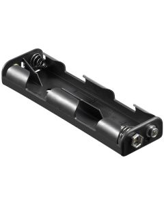 Batteriholder for 4 x AA / R06 (med SNAP -på terminal) - Serielt tilkoblet 2x2