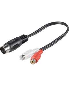 Din / RCA -adapterkabel 0,2m