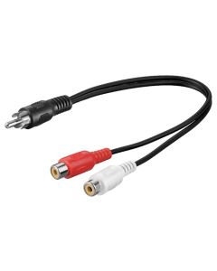 Y-RCA adapterkabel 0,2m