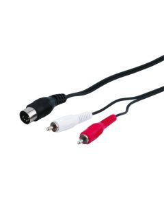 Din / RCA -adapterkabel 1,5m