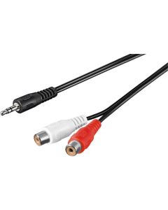 3,5 mm 2x RCA -adapterkabel 1,5m