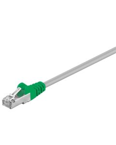 CAT 5E, F/UTP tverrlappekabel, grå, 2m