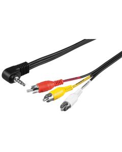 3,5 mm AV 3x RCA -adapterkabel 1,5m