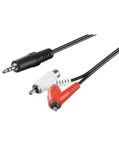 3,5 mm 2x RCA -adapterkabel 1,5m