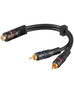 Y-RCA adapterkabel 0,2m